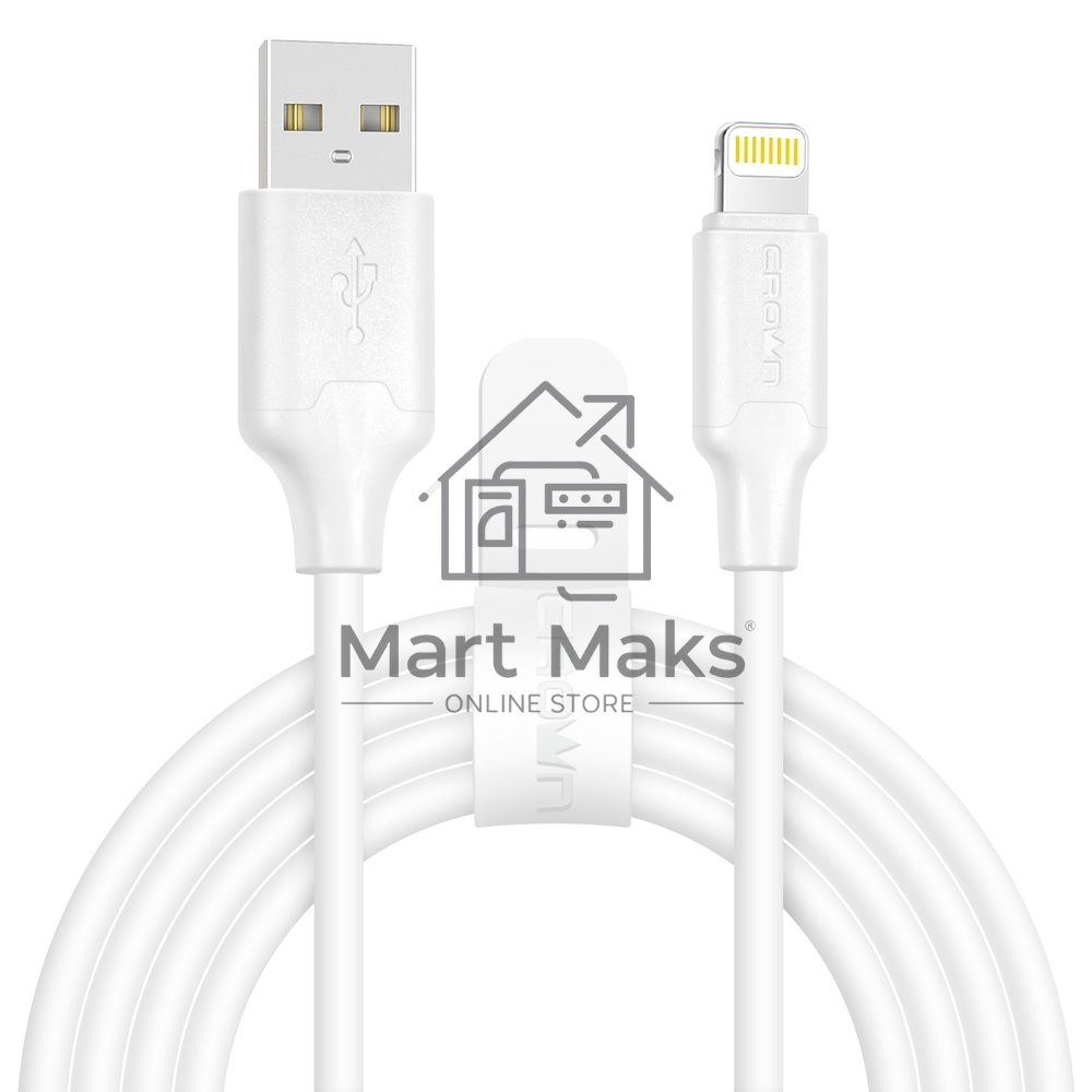 Кабель Crown USB - Lightning CMCU-3018L белый