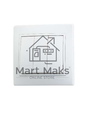 Выключатель 3-кл. СП Мира 10А IP20 белый/белый LEZARD 701-0202-109