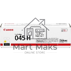 Картридж лазерный Canon 045Y H желтый, 2200 стр., для i-SENSYS MF631/633/635, LBP611