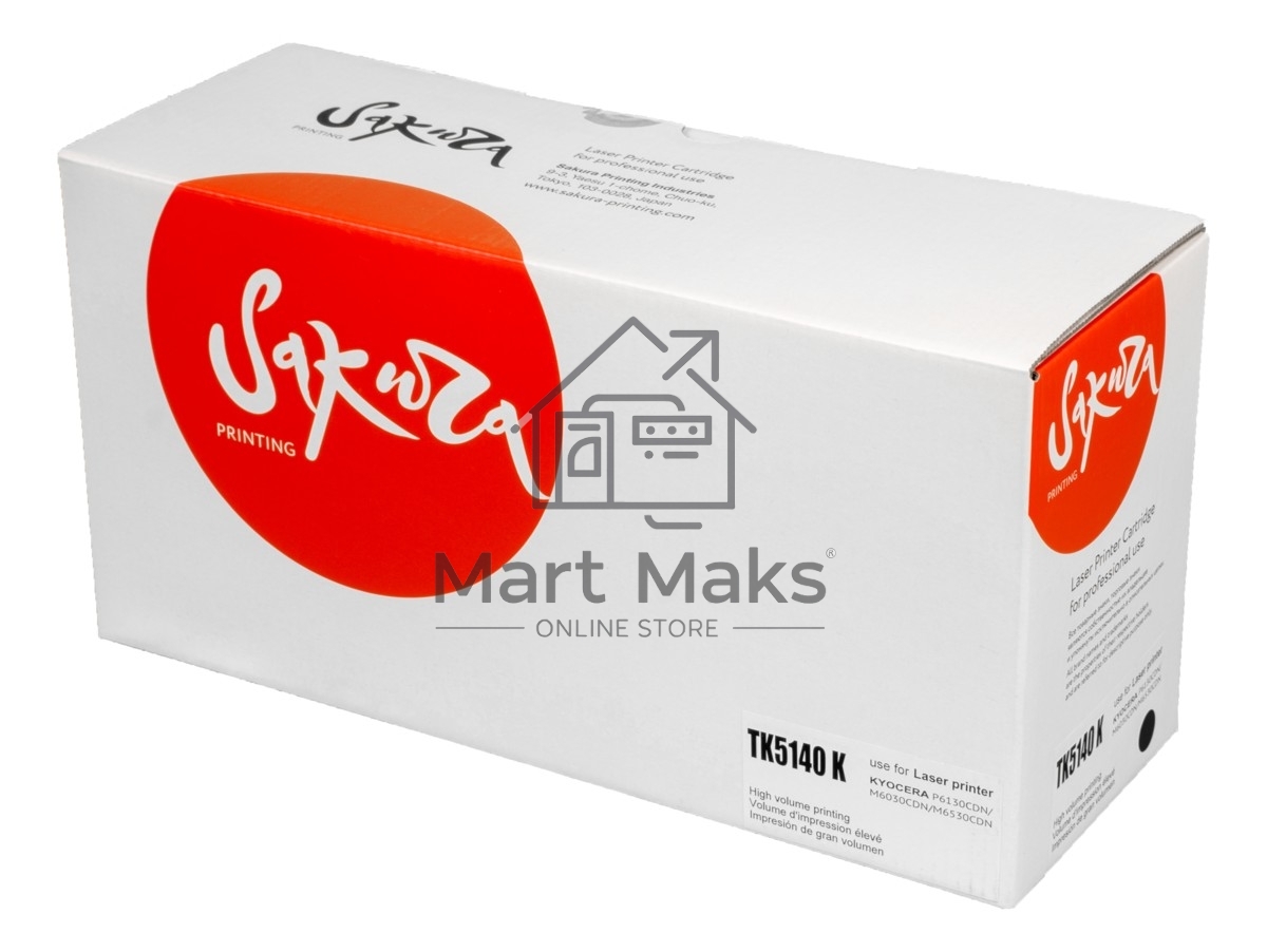 Картридж Sakura TK5140K для Kyocera Mita, черный, 7000 к.