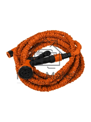 Набор поливочный, растягивающийся шланг 20 м, пистолет 7 режимов, соединитель Четыре Сезона