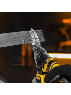 Ножницы по металлу,270мм, прямой рез,сталь-CrMo, трехкомп.рук-ки Denzel