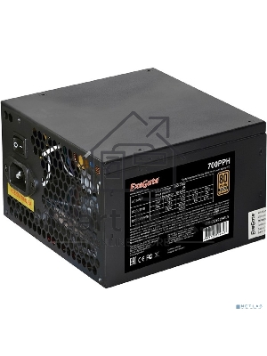 Блок питания ExeGate 700PPH (EX282154RUS), 700Вт 80 PLUS Bronze, 120мм, черный
