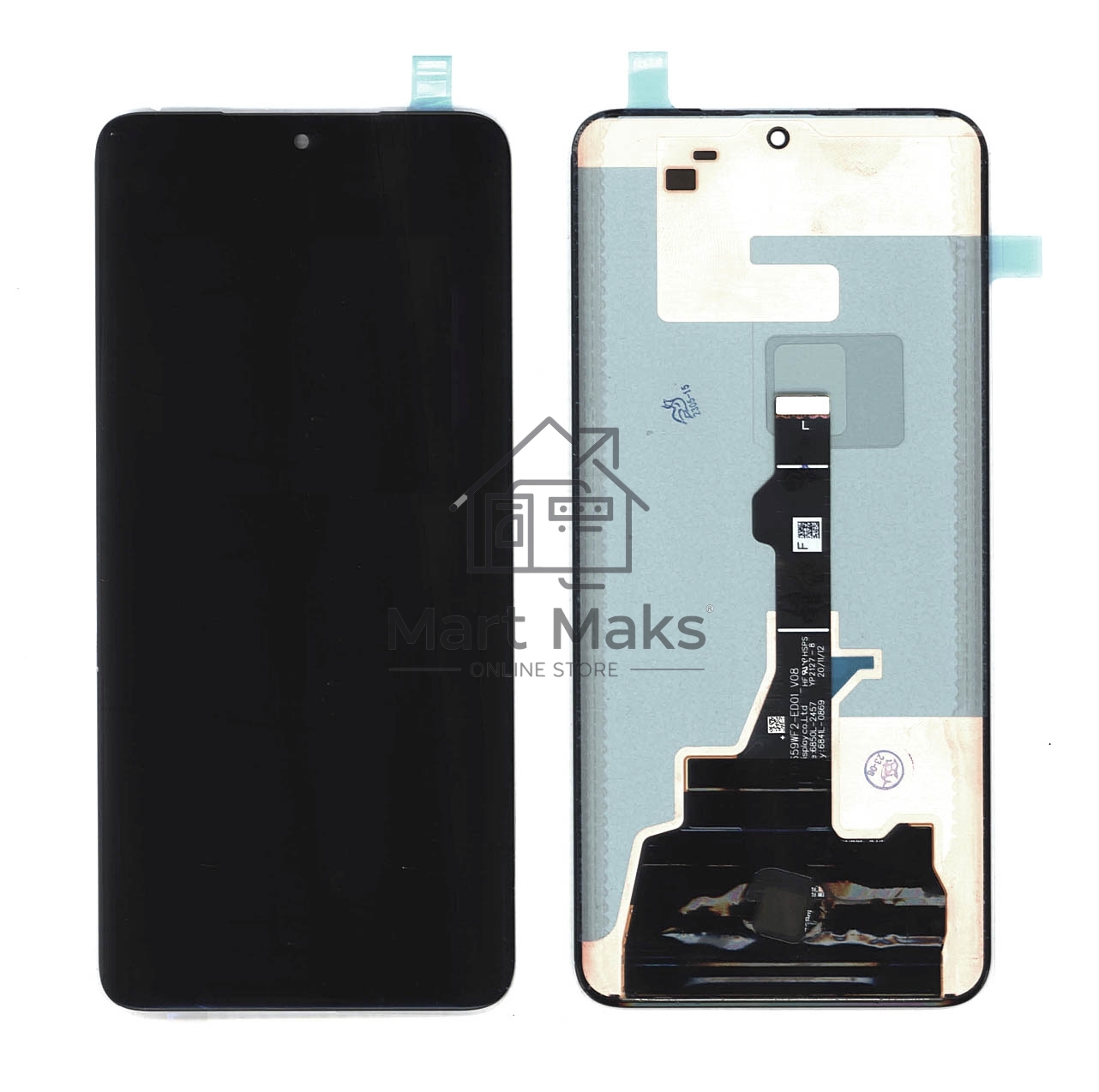 Дисплей для Huawei P50 Pro в сборе с тачскрином (COF orig lcd), черный