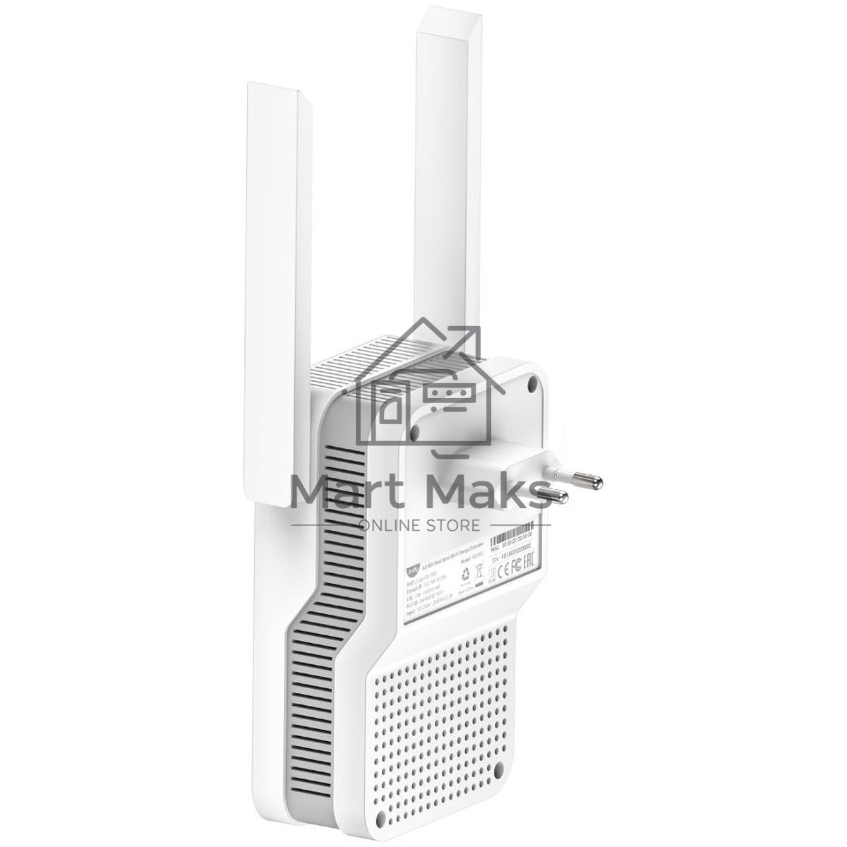 Повторитель беспроводного сигнала Cudy RE1800 AX1800 10/100/1000BASE-TX/Wi-Fi белый