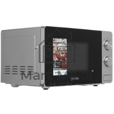 Микроволновая печь Gorenje MO20E1S серебристый, 20 л, 800 Вт, переключатели - поворотный механизм