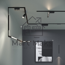 Трековый светильник Flat Magnetic 9W 4000K Arcos (чёрный) 85095/01