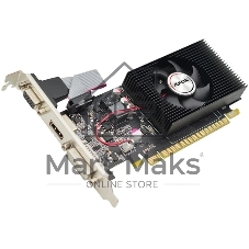 Видеокарта AFOX GeForce GT 730, 2 GB DDR3, 64 bit, DVI, HDMI, VGA, GPU 900 MHz