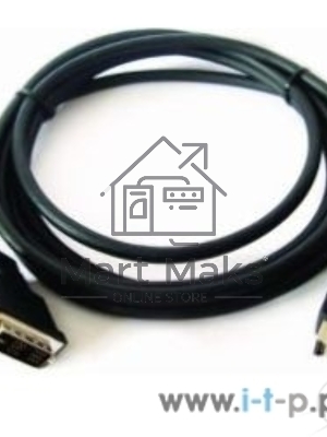 Кабель HDMI-DVI Cablexpert CC-HDMI-DVI-6, 19M/19M, single link, медь, позол.разъемы, экран, 1.8м, черный, пакет