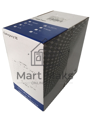 Кабель сетевой Ningbo UTP 4 пары cat5E solid 0.5мм CCA molded 305м серый outdoor