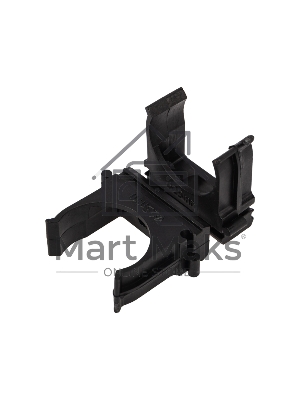 Крепеж-клипса для трубы ø 25 мм черная (10 шт./уп.) Rexant