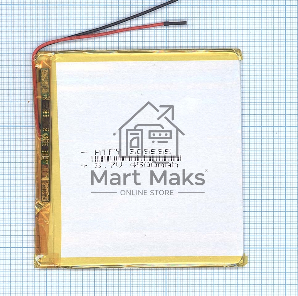 Аккумулятор Li-Pol (батарея) 3*95*95мм 2pin 3.7V/4500mAh