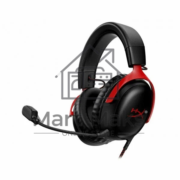 Наушники с микрофоном HyperX Cloud III черный/красный 1.2м мониторные оголовье (727A9AA)