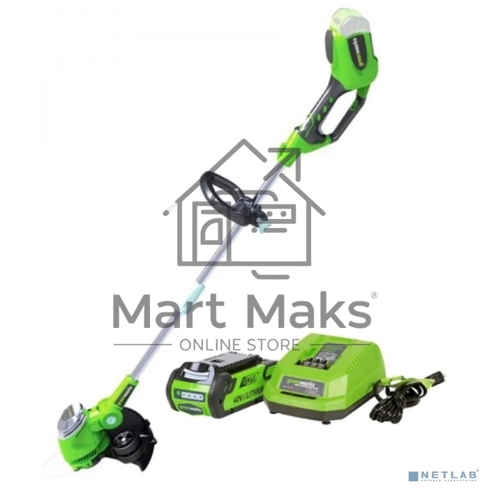 Триммер аккумуляторный GREENWORKS G40LTK2, 40 В, 0 Ач