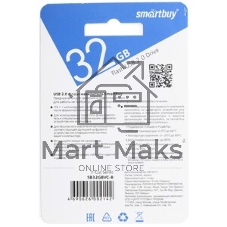 Флешка USB Smartbuy V-Cut series Blue (SB32GbVC-B), 32Gb, USB 2.0, R/W 25/15, голубой