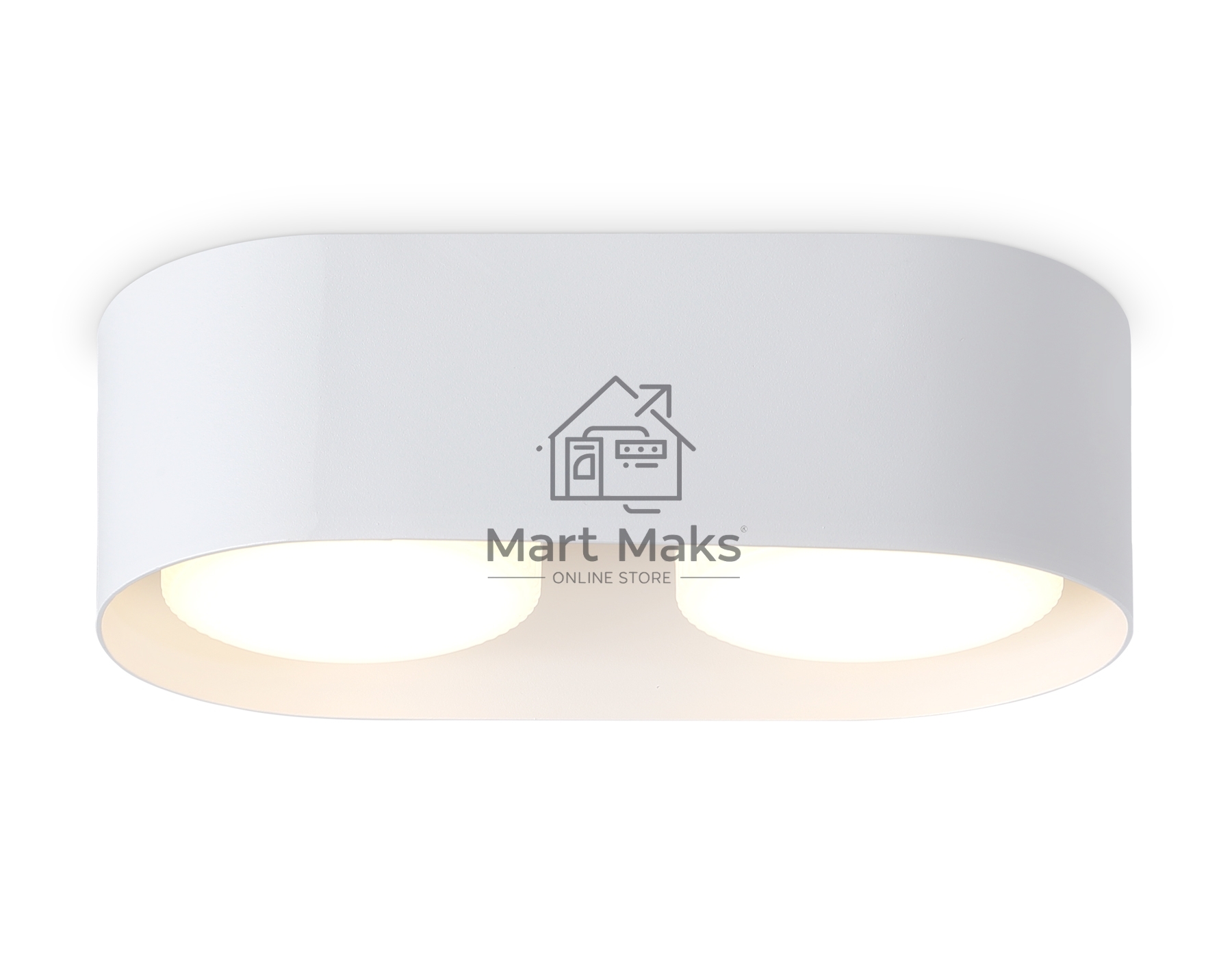 Светильник накладной TN70818/2 WH белый GX53/2 max 12W 200*100*60