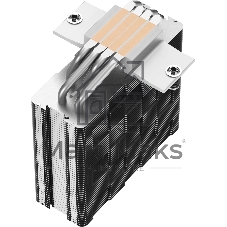 Кулер для процессора DEEPCOOL AG400 черный, 120 мм, алюминий/медь, 2000 об/мин, 31.6 дБ, 4 pin, 220 Вт, 150 мм