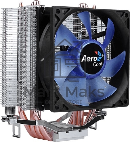 Кулер для процессора AeroCool / Formula Verkho 4 Lite серебристый, 90 мм, алюминий/медь, 2000 об/мин, 27 дБ, 4 pin, 125 Вт, 135 мм