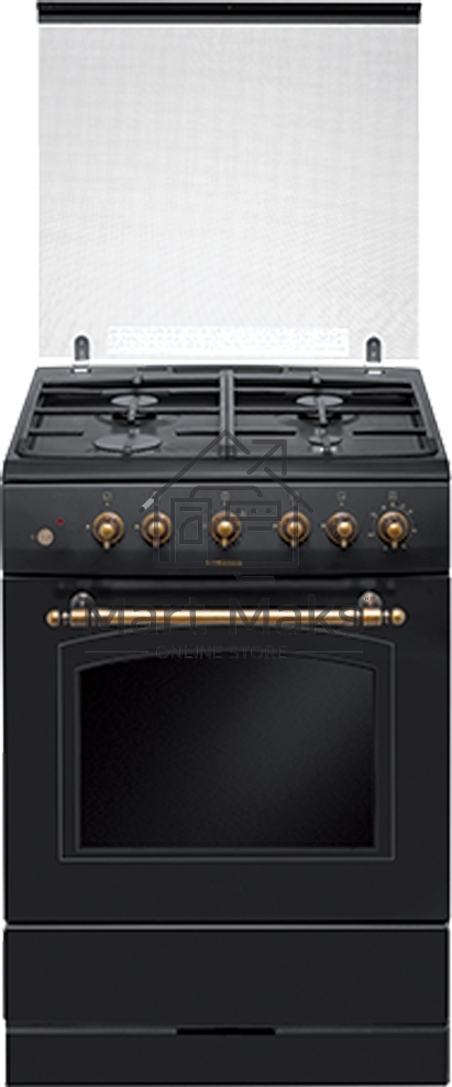 Плита газовая Hansa FCGA62109 черный, конфорок 4 шт, духовка 58 л, 60 см x 85 см x 60 см
