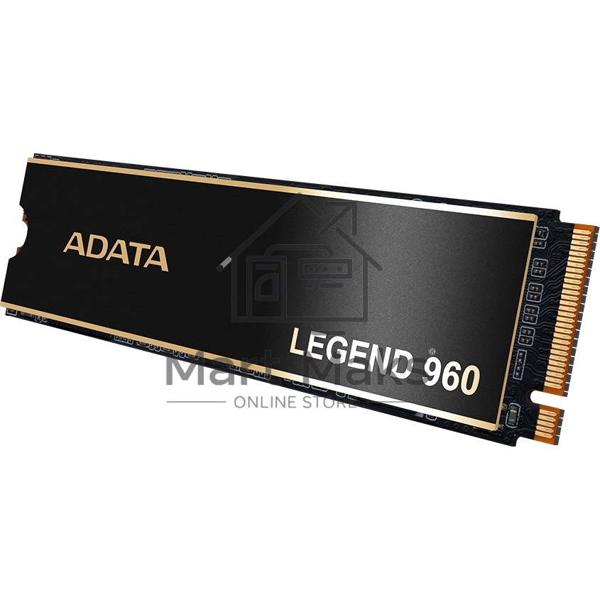 Накопитель SSD ADATA LEGEND 960, 4Tb, PCIe 4.0 x4, M.2 2280, NVMe, R/W 7400/6800, с радиатором