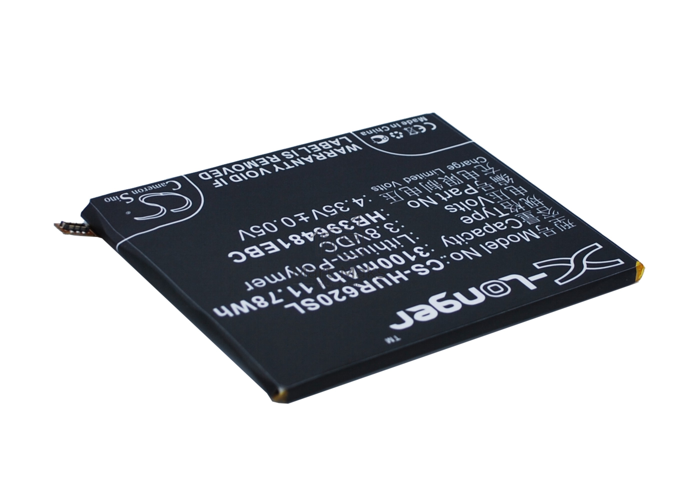 Аккумулятор CameronSino CS-HUR620SL HB396481EBC для Huawei Ascend G7 Plus3.8V / 3100mAh / 11.78Wh