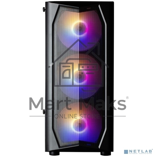 Компьютерный корпус MidiTower Zalman N4 black (ATX,Window, 6xRGB fan, USB2.0 x2, USB3.0x1, без БП) (N4 rev.1)