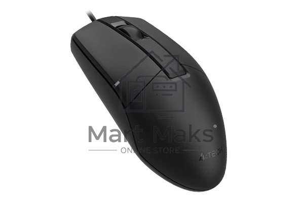 Мышь проводная A4Tech OP-330S черный, 1200 dpi, USB, кнопки - 3