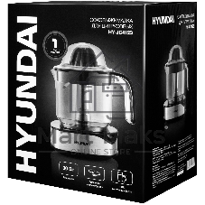 Соковыжималка Hyundai HY-JC4123 стальной/чёрный, цитрусовая, 30 Вт, 1200 мл, механическое