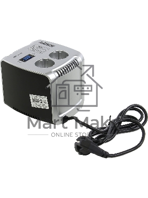 Сетевой фильтр Powerman Стабилизаторы напряжения AVS 1000 C Black\Silver (1000ВА,5А,КПД 98%,без индикации,настольный)