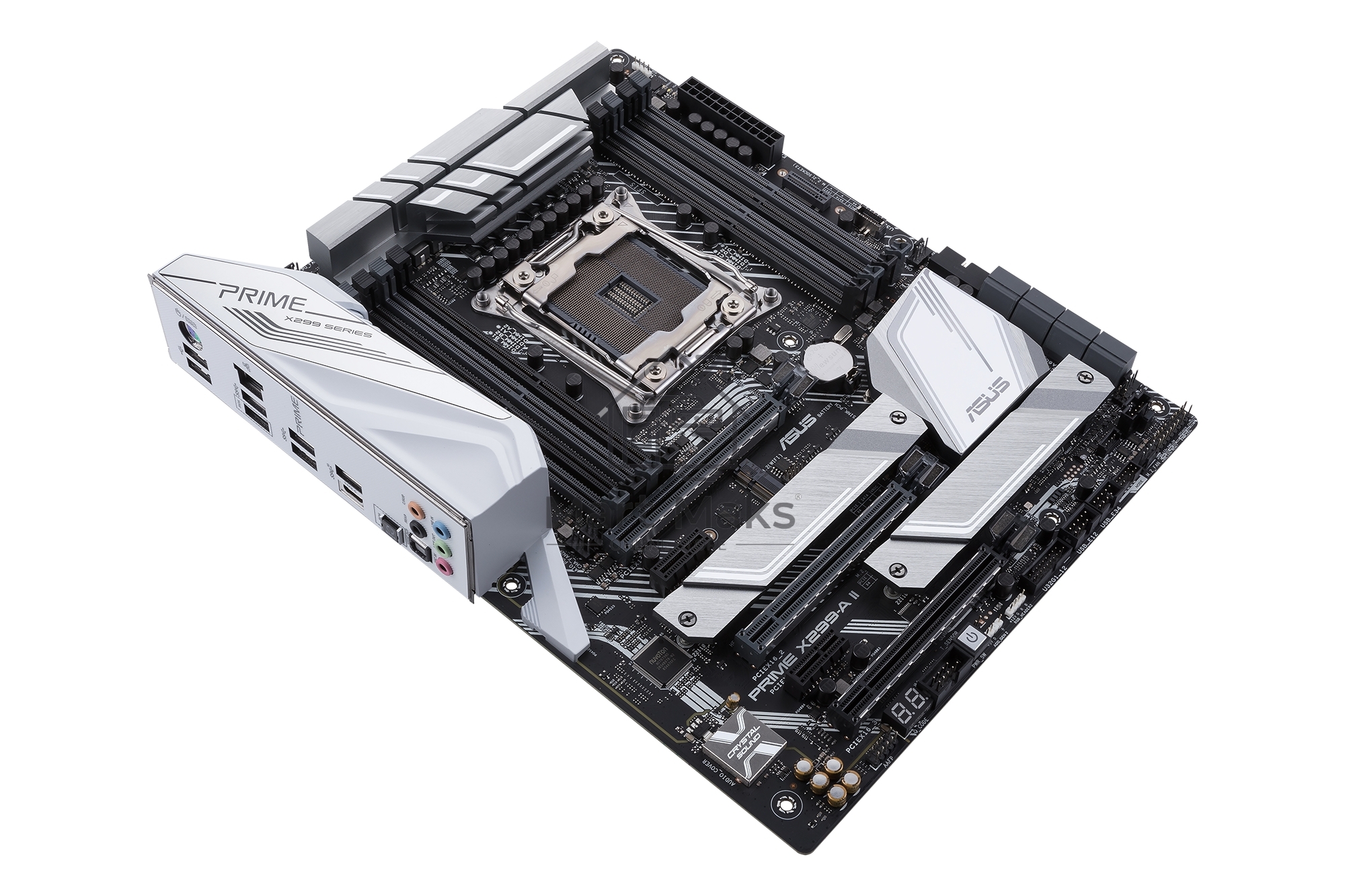 Материнская плата ASUS PRIME X299-A II, LGA 2066, Intel X299, 8xDDR4, 8xSATA, 3xM.2, 1xPCIe 3.0 x8, 2xPCIe 3.0 x16, 2xPCIe x1, 1x 1Gb LAN, 1xUSB 3.2 Gen 2, 2xUSB 3.2 Gen 1, 2xUSB 2.0, 5x3.5 мм, 7.1, ATX