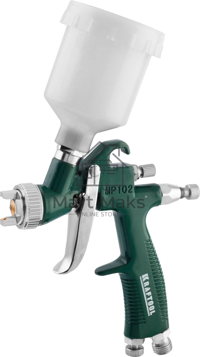 Краскопульт пневматический KRAFTOOL AirKraft Mini 06565-1.0 HVLP, сопло: 1 мм, макс. 130 л/мин
