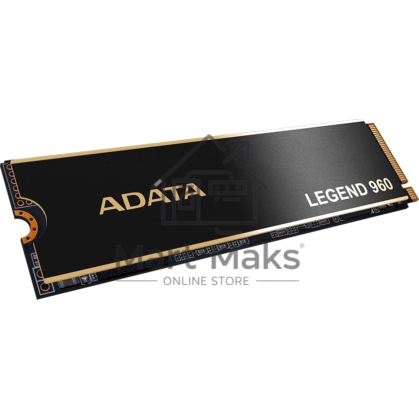 Накопитель SSD ADATA LEGEND 960, 4Tb, PCIe 4.0 x4, M.2 2280, NVMe, R/W 7400/6800, с радиатором