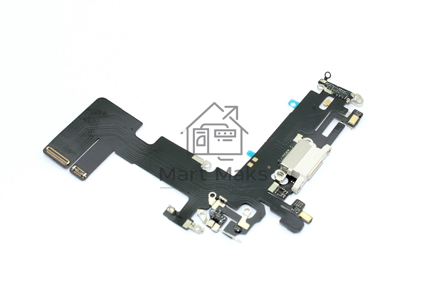 Шлейф с разъемом зарядки и микрофоном для Apple iPhone 13, белый