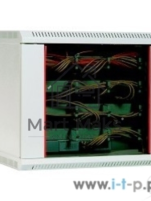 Шкаф телеком. настен, 15U, 600x650, дверь стекло (ШРН-15.650) (1 коробка)