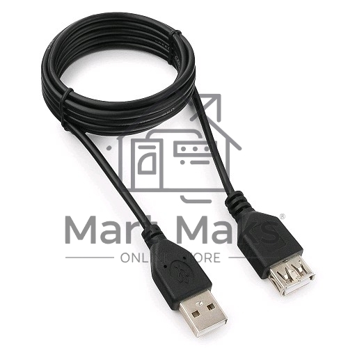 Кабель удлинитель USB 2.0 Гарнизон GCC-USB2-AMAF-1.8M, AM/AF, 1.8м, пакет