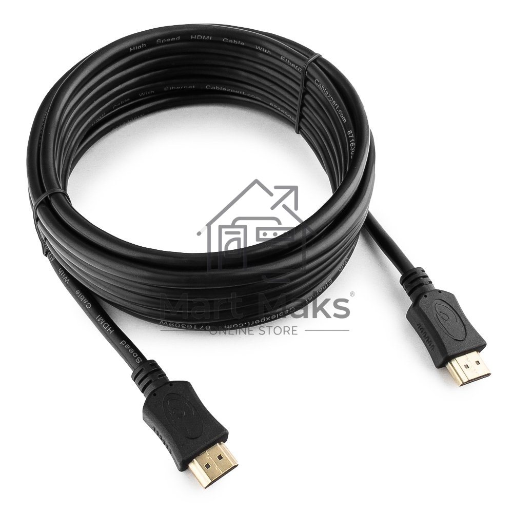 Кабель Cablexpert HDMI CC-HDMI4L-15, 19M/19M, v2.0, серия Light, позол.разъемы, экран, 4.5м, черный, пакет