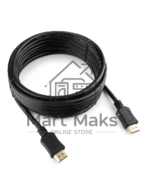 Кабель Cablexpert HDMI CC-HDMI4L-15, 19M/19M, v2.0, серия Light, позол.разъемы, экран, 4.5м, черный, пакет