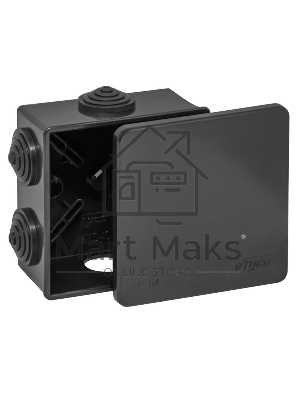 Коробка распределительная ОП 85х85х40мм УХЛ1 IP54 черный Ruvinil 67040Ч