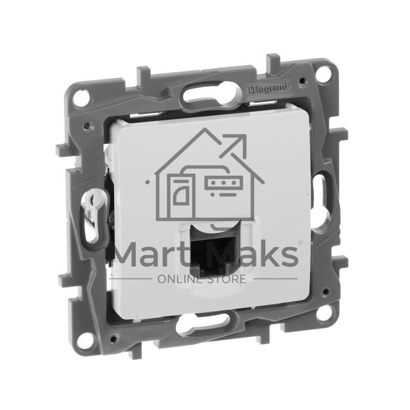 Розетка ETIKA RJ45 кат.5 UTP, бел. 