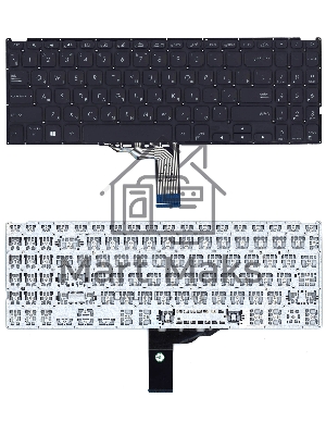 Клавиатура для ноутбука Asus Vivobook F509U, F509UA, F509UB, F509UJ, F509JP, F509MA, X509, X509FA, X509FJ, X509DA, X509JA, X512, X512FA, X512DA, X512UA, X512UB черная