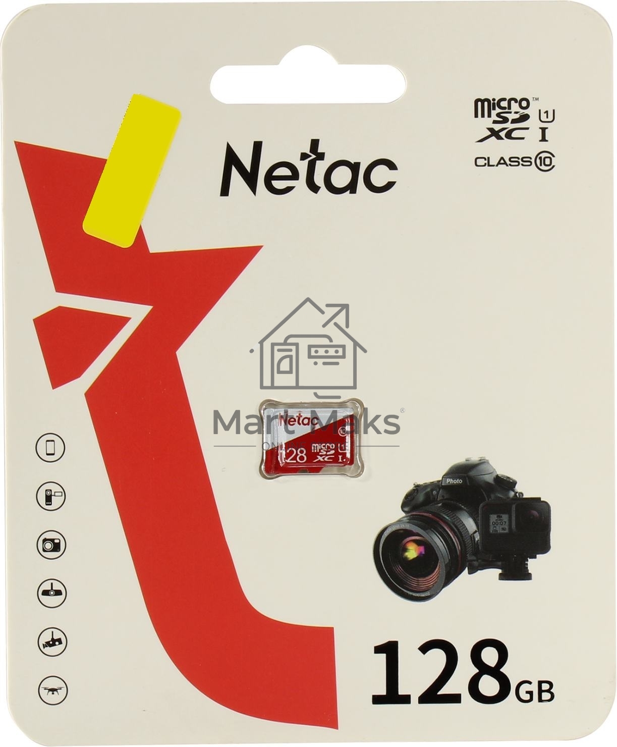 Флеш карта microSDHC 128GB Netac P500 ECO <NT02P500ECO-128G-S> (без SD адаптера)