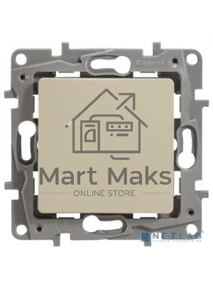 Выключатель с подсветкой, на винтах ETIKA 10АХ слоновая кость