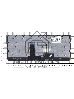 Клавиатура для ноутбука Lenovo Yoga 900S-12ISK, серебристая без рамки с подсветкой