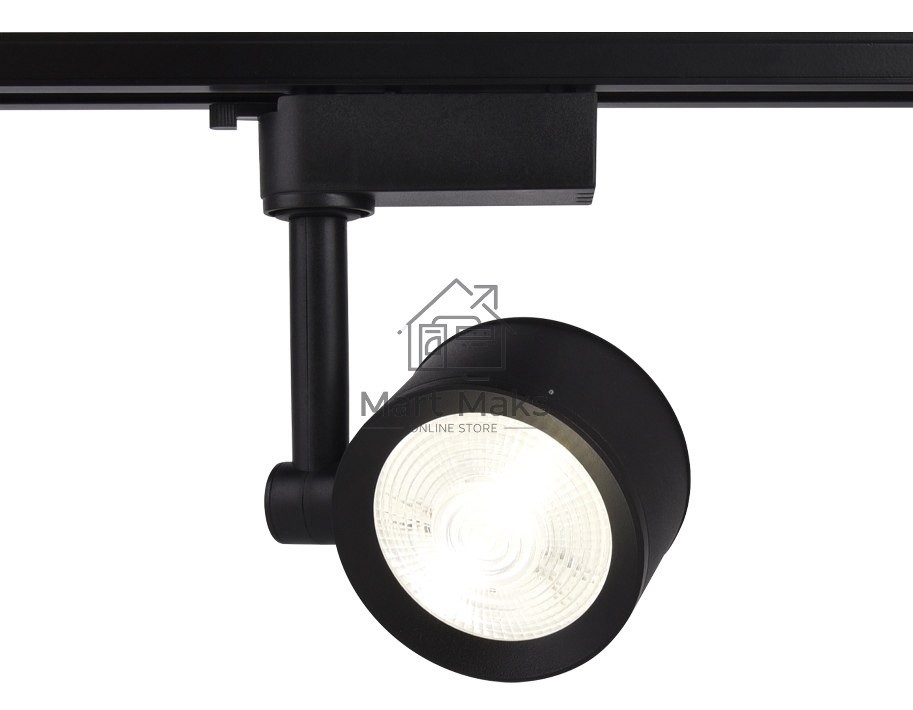 Трековый однофазный светодиодный светильник Ambrella light GL6392 BK черный LED 12W 4200K 24°