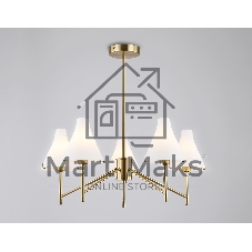 Люстра Ambrella light LH57133/5 BS/FR латунь/белый матовый E14/5 max 40W D650*590
