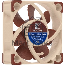 Вентилятор корпусной Noctua NF-A4x10 24V PWM, 40 мм, 5000 об/мин, 17.9 дБ, 4-pin PWM, без подсветки