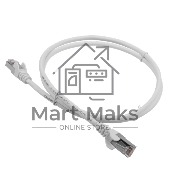 Патч-корд LANMASTER LSZH FTP кат.5e, 10 м, серый