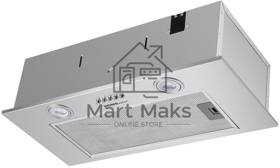 Вытяжка встраиваемая HOMSair Camelia Power 60 нержавеющая сталь, 60 см, 850 куб. м/ч, 52 дБ