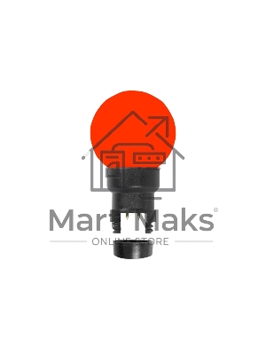 Лампа шар Neon-night 6 LED для белт-лайта, красный, Ø45мм, Красная колба