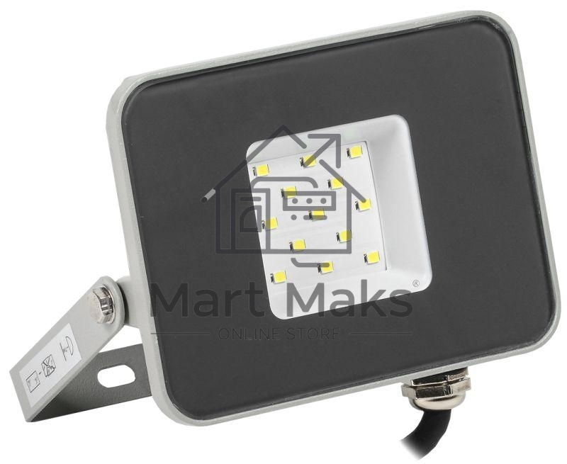 Прожектор Iek LPDO701-10-K03 СДО 07-10 светодиодный серый IP65 6500 K IEK